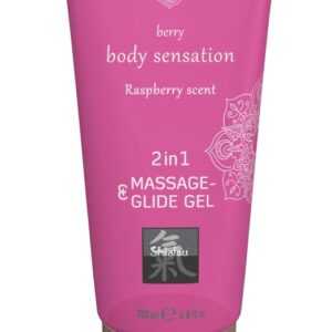 Massage- und Gleitgel „2in1 Raspberry Scent“