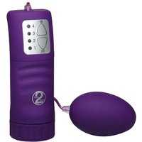 Vibroei „Velvet Purple Pill“ mit Fernbedienung und 4 Vibrationsstufen