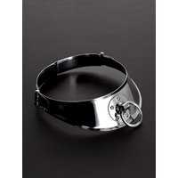 Triune Locking Men's Collar with Ring: Edelstahl-Halsfessel (S/M)