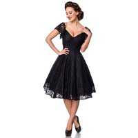 Vintage Spitzen-Kleid Schwarz