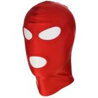 Spandex-Maske mit offenem Augen und Mund Rot