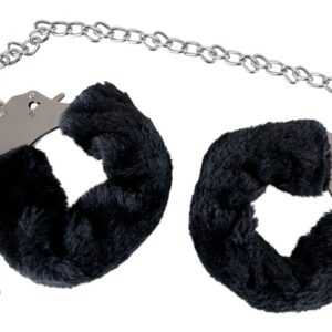 Handschellen „the bigger handcuffs“ mit Plüsch und langer Kette