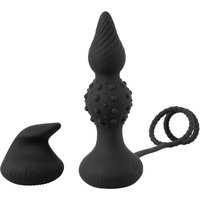 Penis-/Hodenring „RC Butt Plug with Cock & Ball Rings“ mit Vibro-Analplug