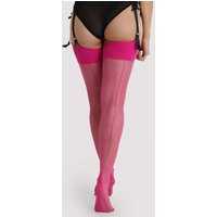 Pinke Nylons mit pinker Naht