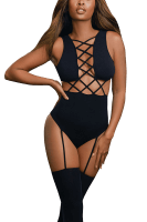 Bodystocking DR0312 schwarzwebg 1