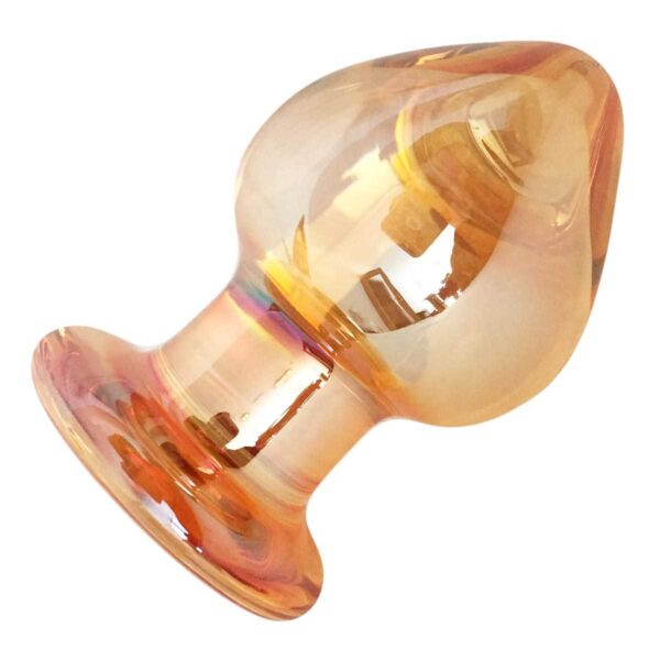 Dicker Glas-Analplug 8,5 cm-