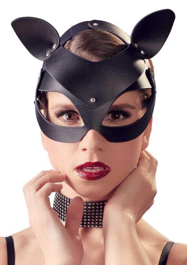 Kopfmaske mit Katzenohren Bad Kitty Schwarz-4024144408863