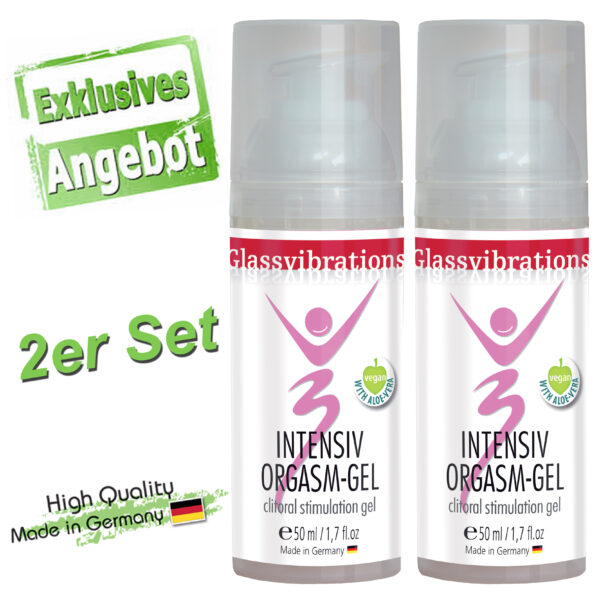 GLASSVIBRATIONS 2er Set INTENSIV Orgasm-Gel Vegan 50ml-4260404172178