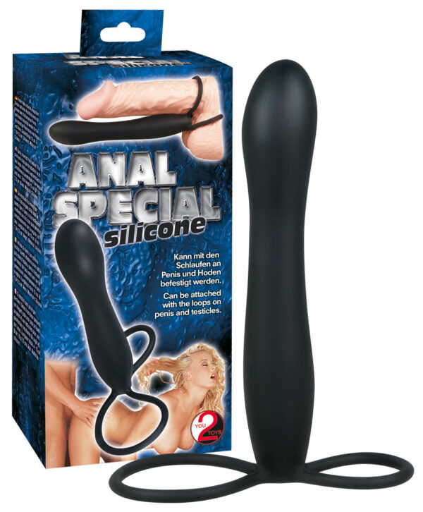 Analdildo mit Penisring