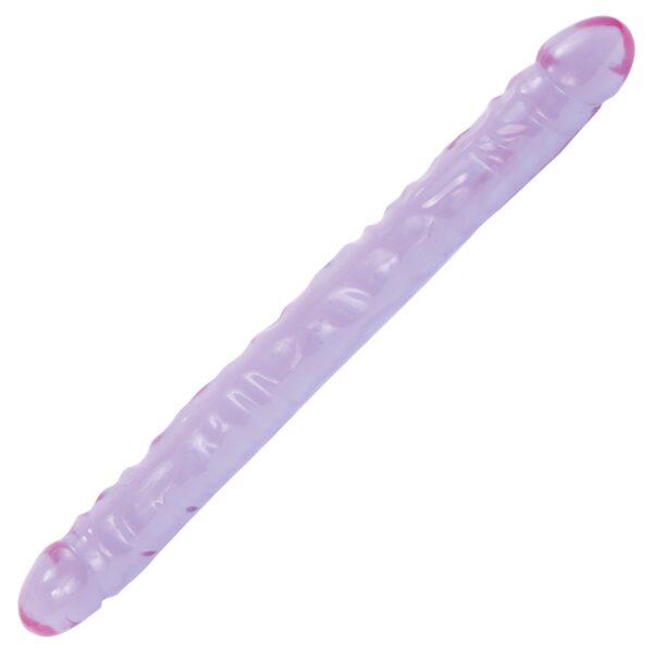 Doppeldildo Kristall violet 45,5 x 4 cm