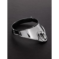 Triune Locking Cleopatra Collar with Ring: Edelstahl-Halsfessel (M/L)