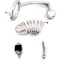 Chastity Cage with Screw: Keuschheitskäfig mit 50mm Ring