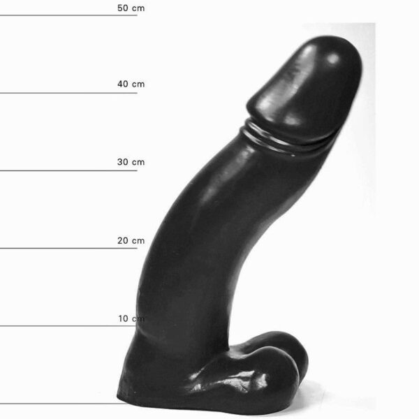 All Black Ding Dong Dick Dildo 45 x 9 cm