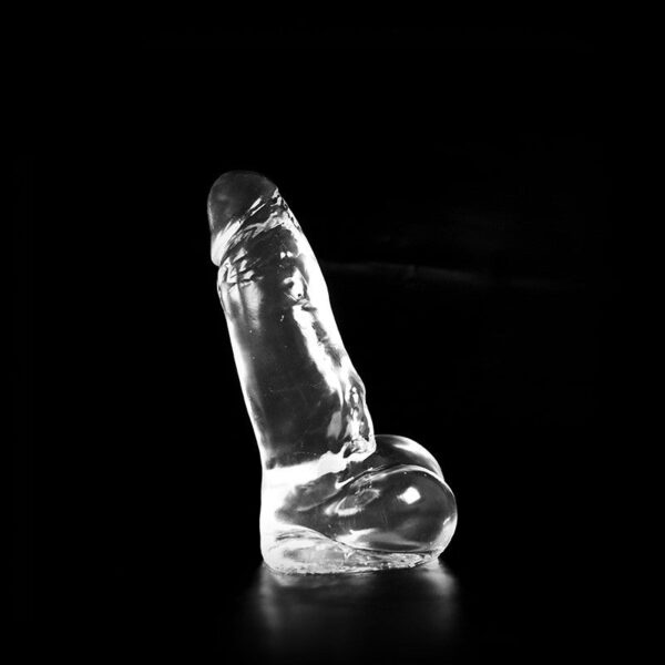 Dildo Schiefbahn transparent 23 x 6 cm