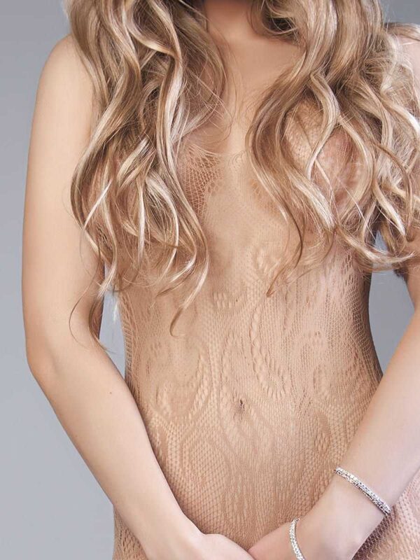 Le Frivole verführerischer Bodystocking in Netzoptik kombiniert mit leichtem ...-4680591045237