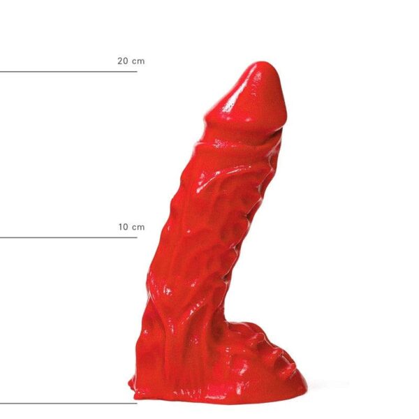 All Red Korrupt Dildo 23 x 5,5 cm