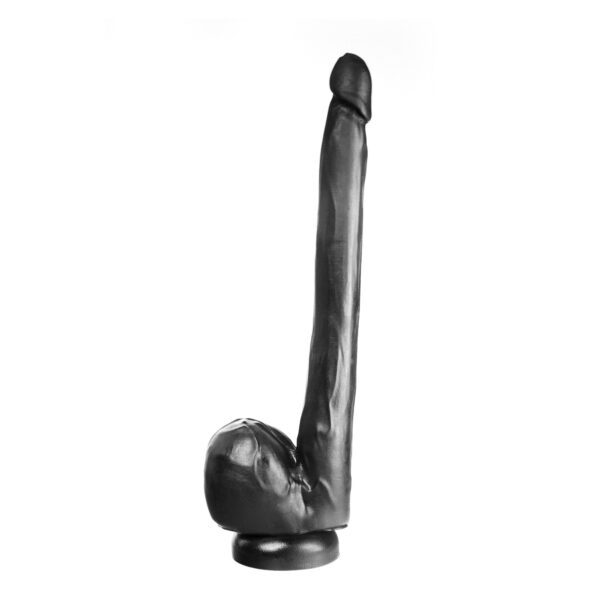 Dildo realistischer Gönner schwarz 30,5 x 3,3 cm