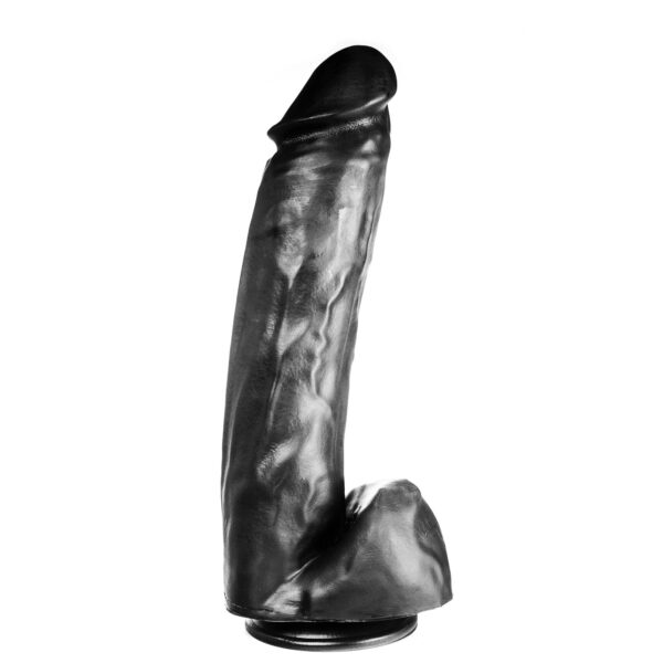 Dildo realistischer Gönner schwarz 36 x 8,2 cm