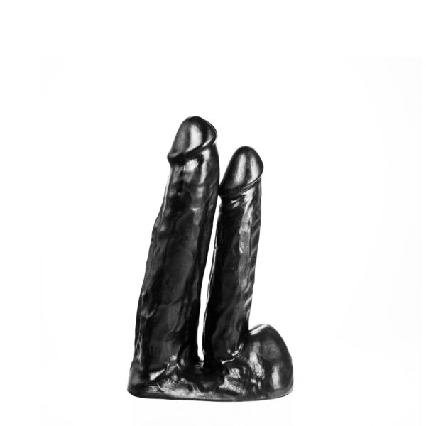 Dildo realistischer Gönner schwarz 20,5 x 4,1 cm