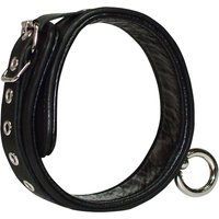 Halsfessel aus Leder mit O-Ring