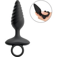 Vibro-Analplug im Spiral-Design