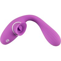 Vibrator „2 Function Bendable Vibe“ mit Leck-Zunge