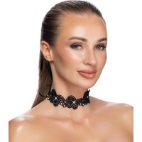 Halsband aus Stickerei in Spitzenoptik