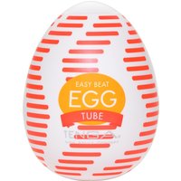 Masturbator „Egg Tube“ mit gerippter Wellen-Stimulationsstruktur