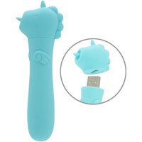 Minivibrator mit USB-Stecker unter’m Einhorn-Köpfchen