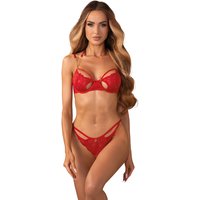 Dessous-Set „Matildea“ mit Bügel-BH & Ouvert-String