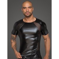 Noir Handmade: Wetlook-Netz-Shirt H056