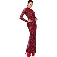 Kleid „Kink Royal“ mit Samtflockprint-Ornamenten