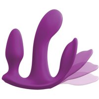 Threesome total ecstasy: Vibrator mit Klitorisstimulator und Analplug