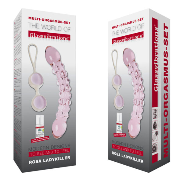 Rosa Ladykiller, Intensiv-Kugeln & AQUA Intim BioMed Glide 4ml-4260404171935