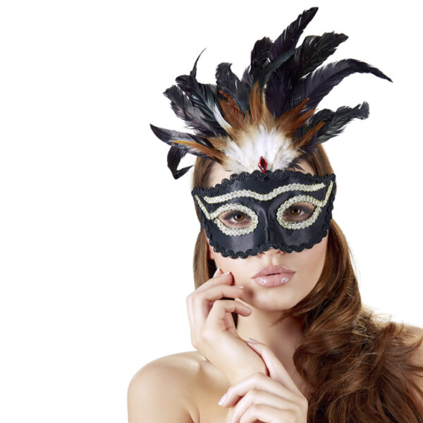 Maske mit Federn Edition 2-4024144217045
