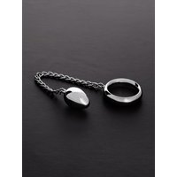 Triune Donut Ring Anal Egg: Edelstahl-Penisring mit Analplug (55mm)