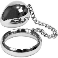 Donut Ring Anal Egg: Edelstahl-Penisring mit Analplug (45mm)