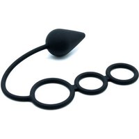 Silikon-Penisring mit Analplug