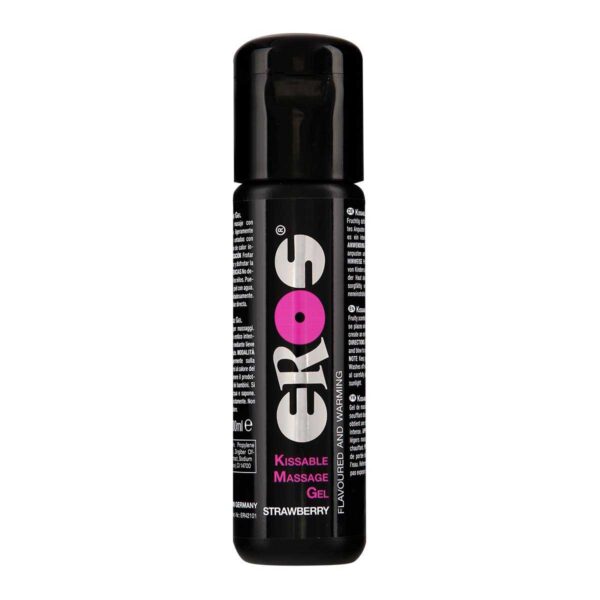 EROS Kissable Massage Gel - STRAWBERRY 100 ml-4035223421017