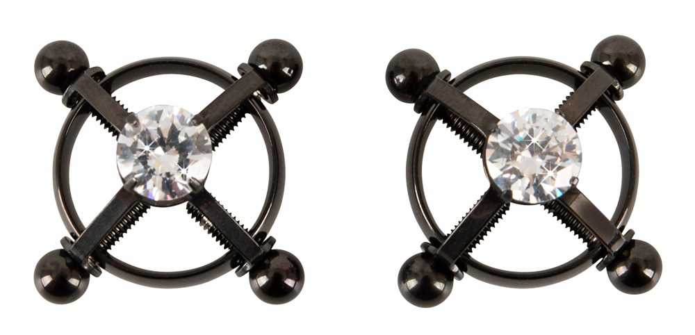Nipple Jewellery mit Schmuckstein Schwarz-4024144130528 8 Nipple Jewellery mit Schmuckstein