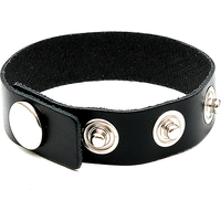 Leder-Penisriemen mit Druckknopf