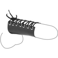 Leder-Penismanschette breit mit Schnürung
