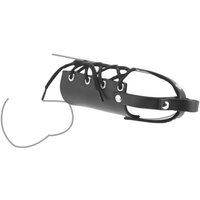 Leder-Penisführmanschette mit Schnürung