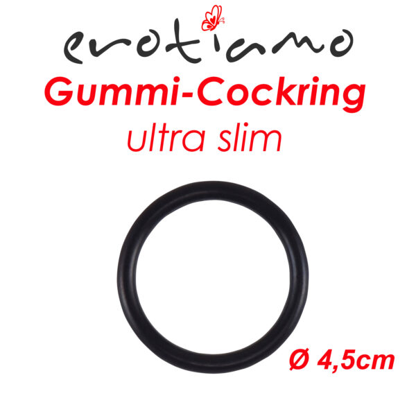 Gummi-Penisring ultra slim schwarz 4,5cm-4260404171812