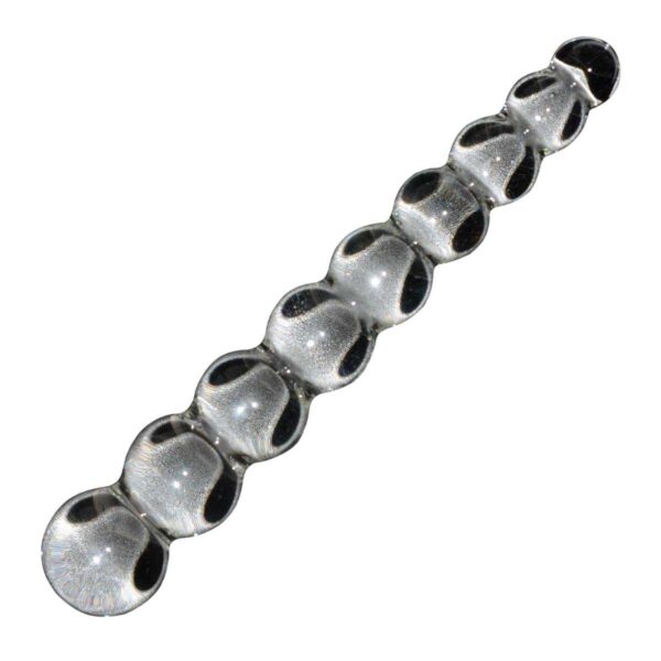 Deluxe Glas-Dildo Clear Bubbles-