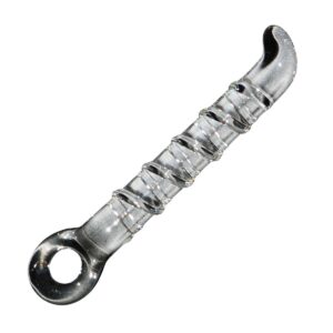Deluxe Glasdildo Clear Ring-