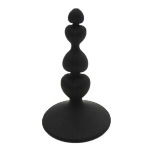 Silikon-Analdildo Black HeartStarter 10 cm-