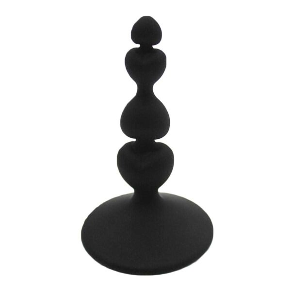 Silikon-Analdildo Black HeartStarter 10 cm-