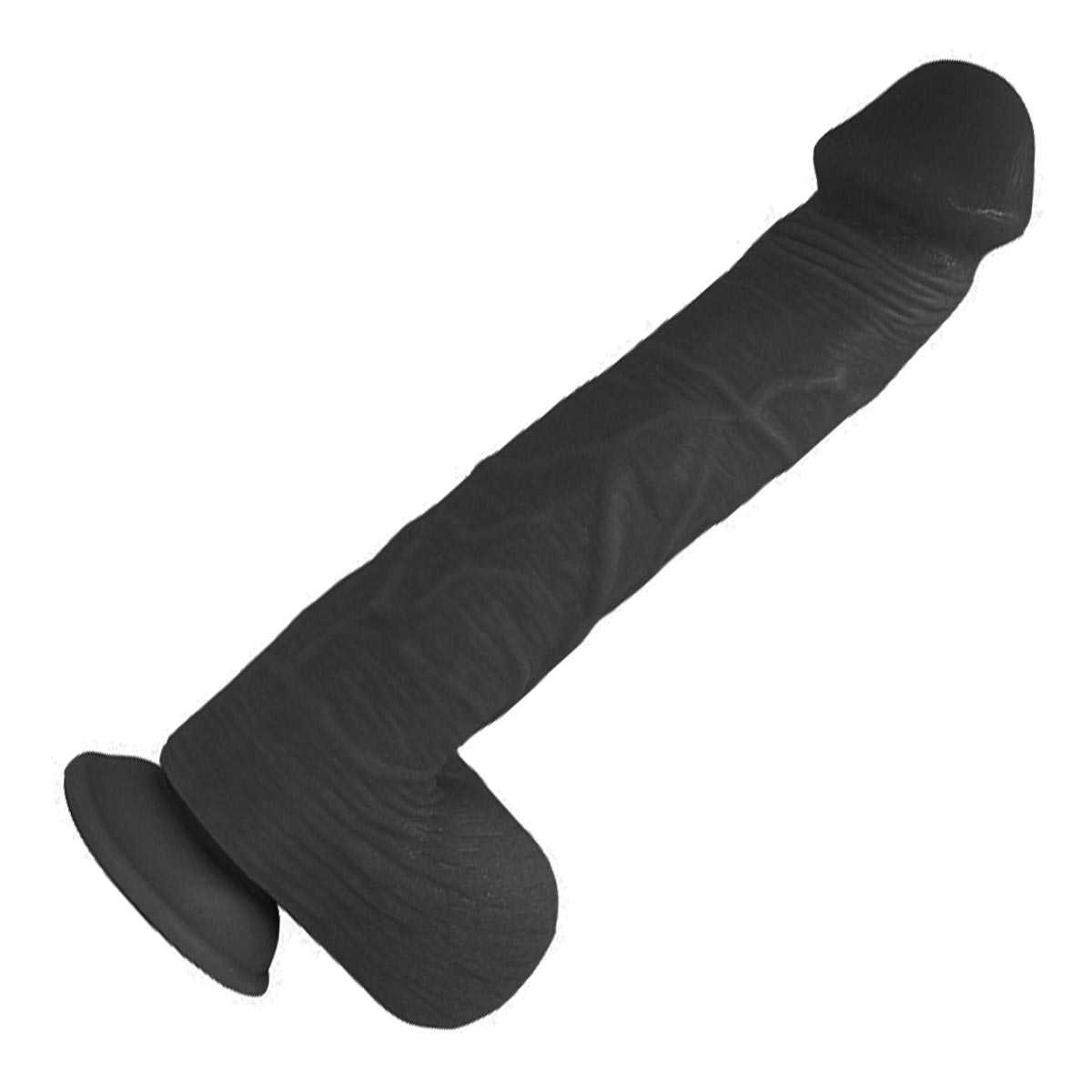 Monsterdildo Titan Schwarz 33 cm- 1