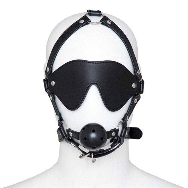 Kopf Harness mit Knebel & Augenbinde-